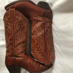 Dan Post Western Cowboy Boots Brown 8.5D 8 1/5 Med